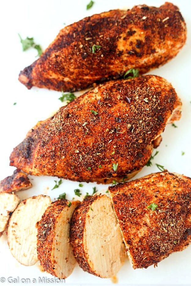 Chicken Breast Recipes - Baked Cajun Chicken Breasts - Healthy, Easy Chicken Recipes for Dinner, Lunch, Parties and Quick Weeknight Meals - Boneless Chicken Breast Casserole Recipes, Oven Baked Ideas, Crockpot Chicken Breasts, Marinades for Grilled Foods, Salads, Shredded Chicken Tacos, Creamy Pasta, Keto and Low Carb, Mexican, Asian and Italian Food http://diyjoy.com/chicken-breast-recipes