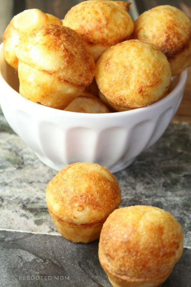 Best Recipes for the Cheese Lover - Brazilian Cheese Puffs - Easy Recipe Ideas With Cheese - Homemade Appetizers, Dips, Dinners, Snacks, Pasta Dishes, Healthy Lunches and Soups Made With Your Favorite Cheeses - Ricotta, Cheddar, Swiss, Parmesan, Goat Chevre, Mozzarella and Feta Ideas - Grilled, Healthy, Vegan and Vegetarian #cheeserecipes #recipes #recipeideas #cheese #cheeserecipe http://diyjoy.com/best-recipes-cheese-lover