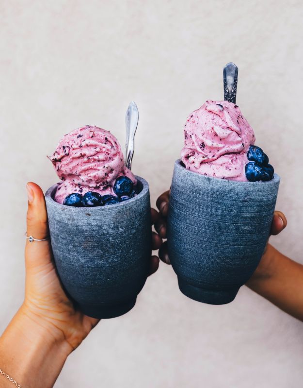 Best Recipe Ideas for Summer - Blue Strawberry Basil Vegan Ice Cream - Cool Salads, Easy Side Dishes, Recipes for Summer Foods and Dinner to Beat the Heat - Light and Healthy Ideas for Hot Summer Nights, Pool Parties and Picnics http://diyjoy.com/best-recipes-summer