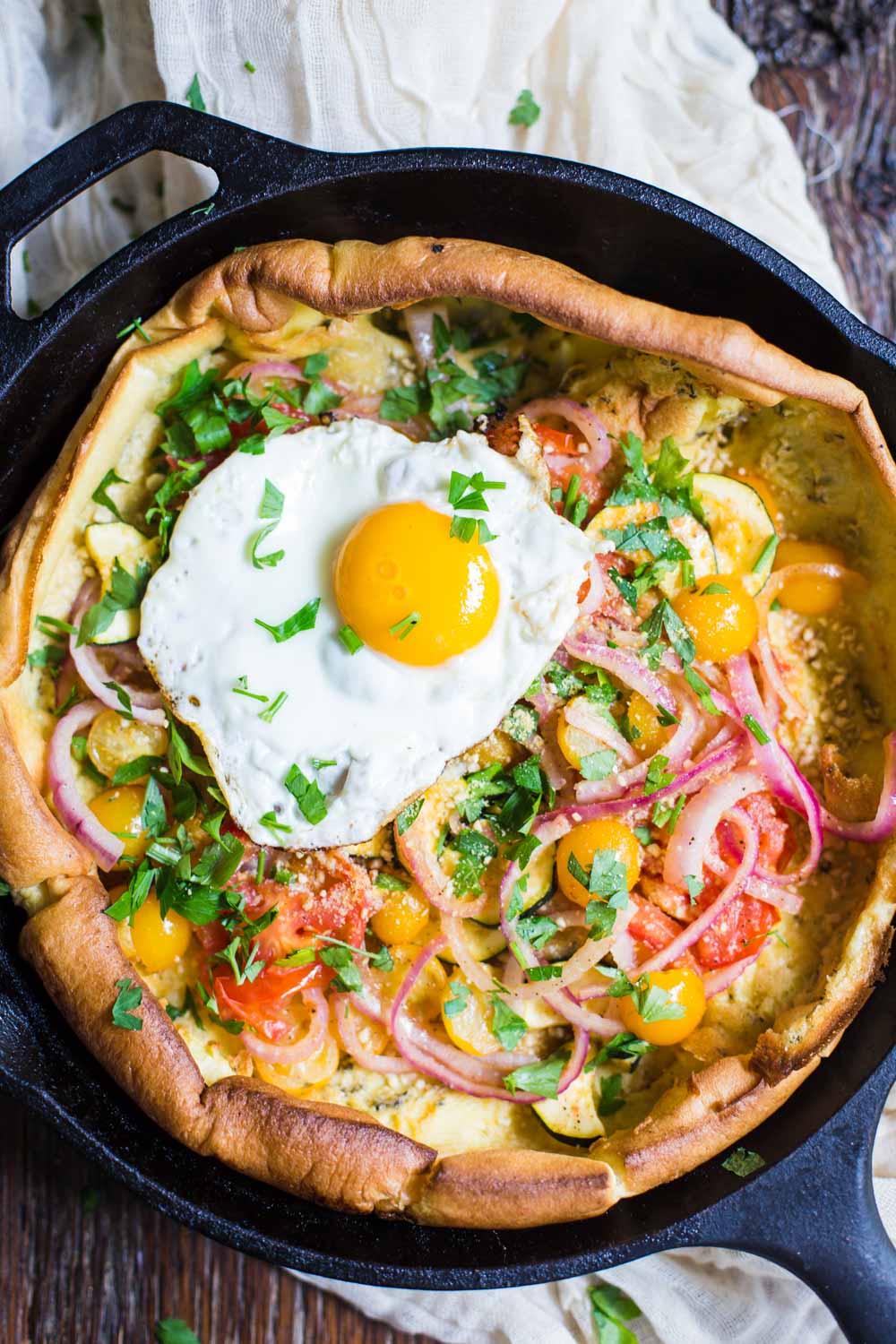Savory Dutch Baby- Dairy free and delicious!