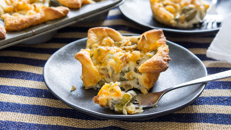 Green Bean Casserole Crescent Cups