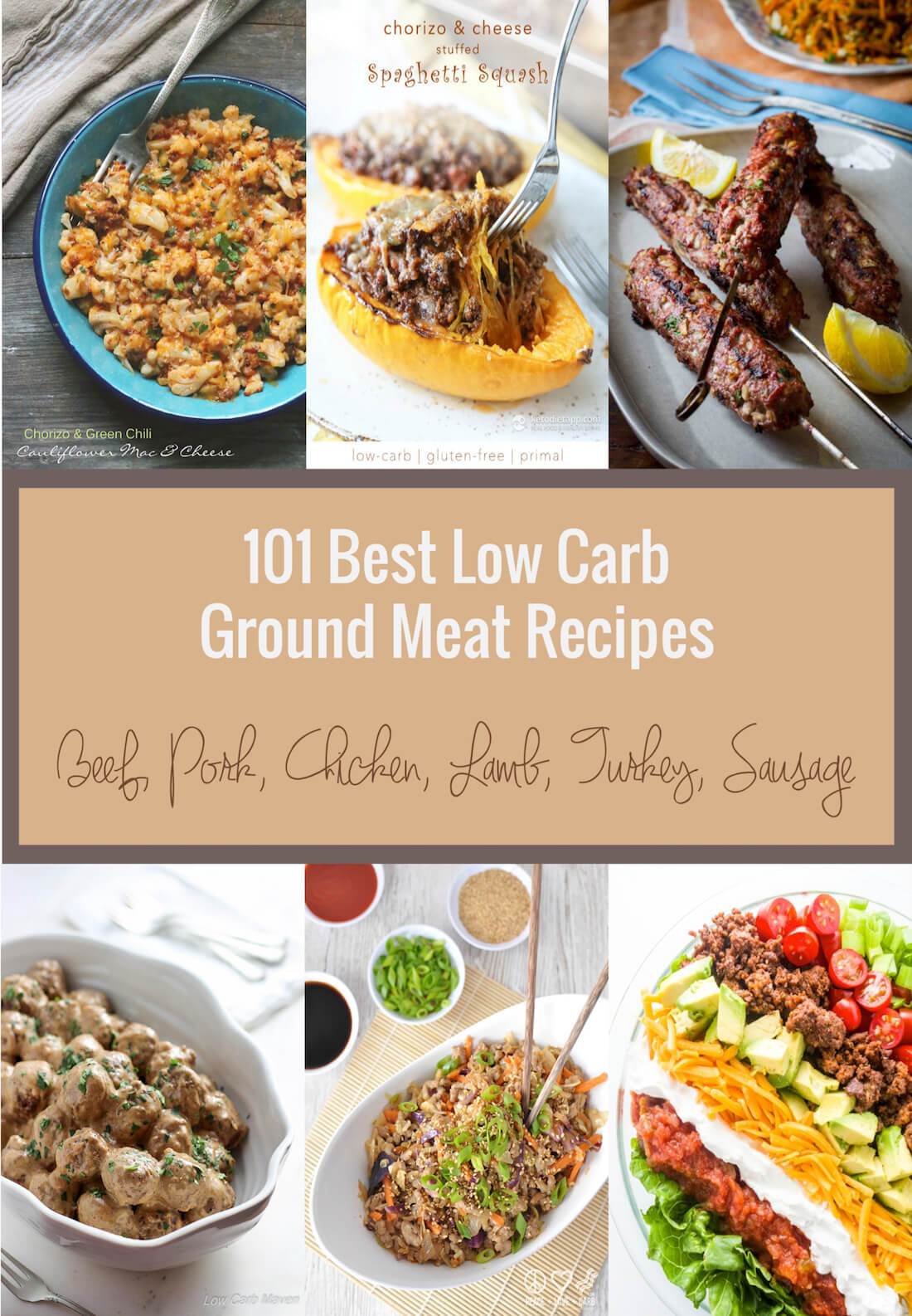 101 Low Carb Recipes
 101 Best Low Carb Ground Meat Recipes