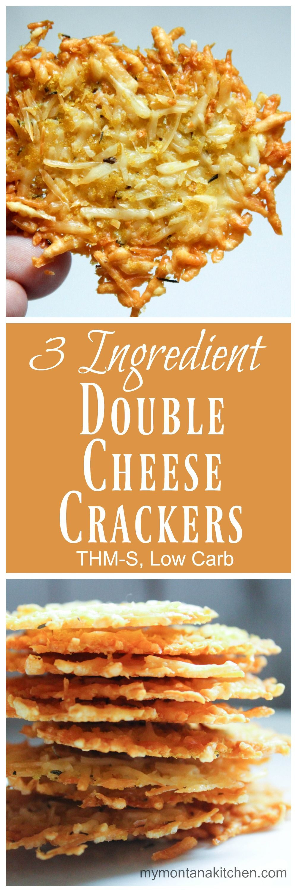 3 Ingredient Low Carb Recipes
 3 Ingre nt Double Cheese Crackers Low Carb THM S