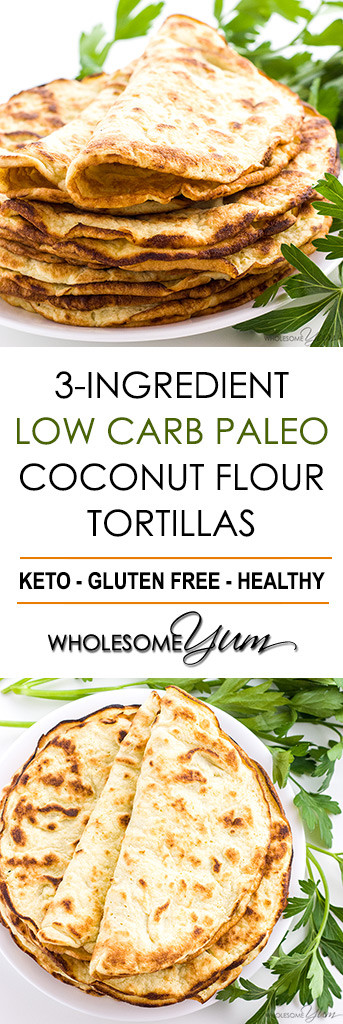 3 Ingredient Low Carb Recipes
 Low Carb Paleo Tortillas Recipe 3 Ingre nt Coconut
