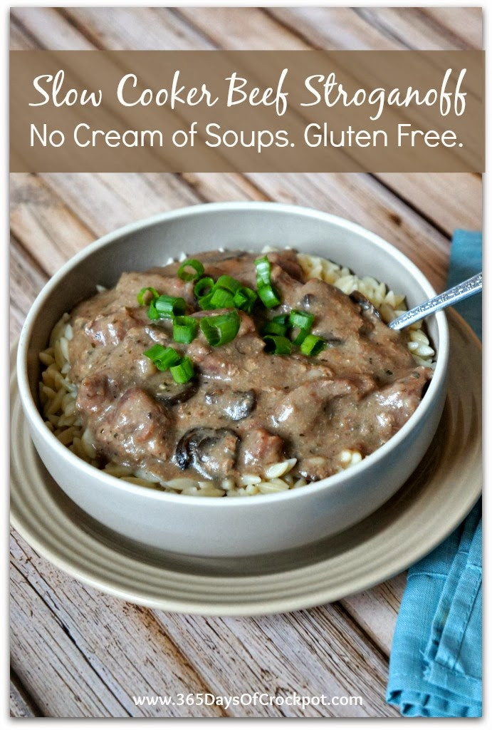 365 Gluten Free Crockpot Recipes
 Recipe for Slow Cooker Beef Stroganoff Gluten Free and No