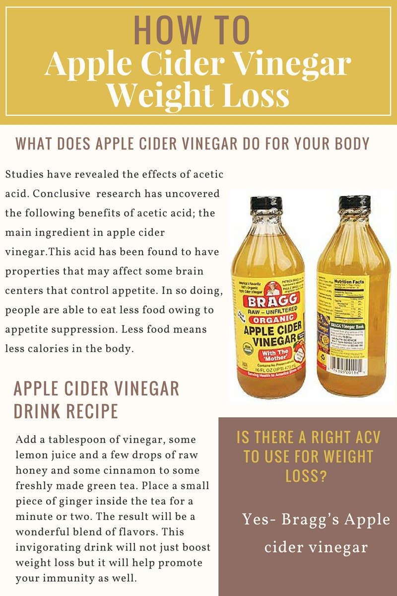 Apple Cider Vinegar Weight Loss
 How To use Apple Cider Vinegar for Weight Loss ACVD
