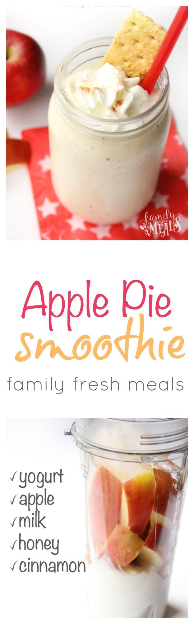 Apple Smoothie Recipes For Weight Loss
 Healthy Apple Pie Smoothie A great breakfast or snack
