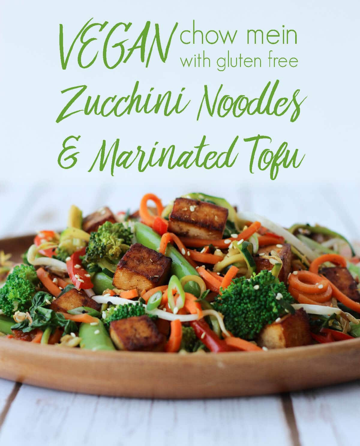 Are Chow Mein Noodles Vegan
 Vegan Chow Mein Gluten Free Zucchini Noodles & Marinated Tofu