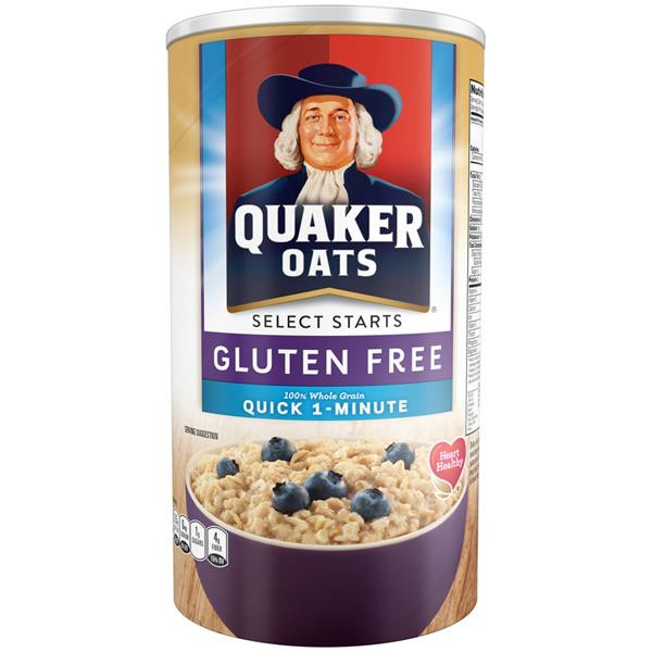 Are Quaker Old Fashioned Oats Gluten Free
 Quaker Oats Gluten Free Quick 1 Minute Oats