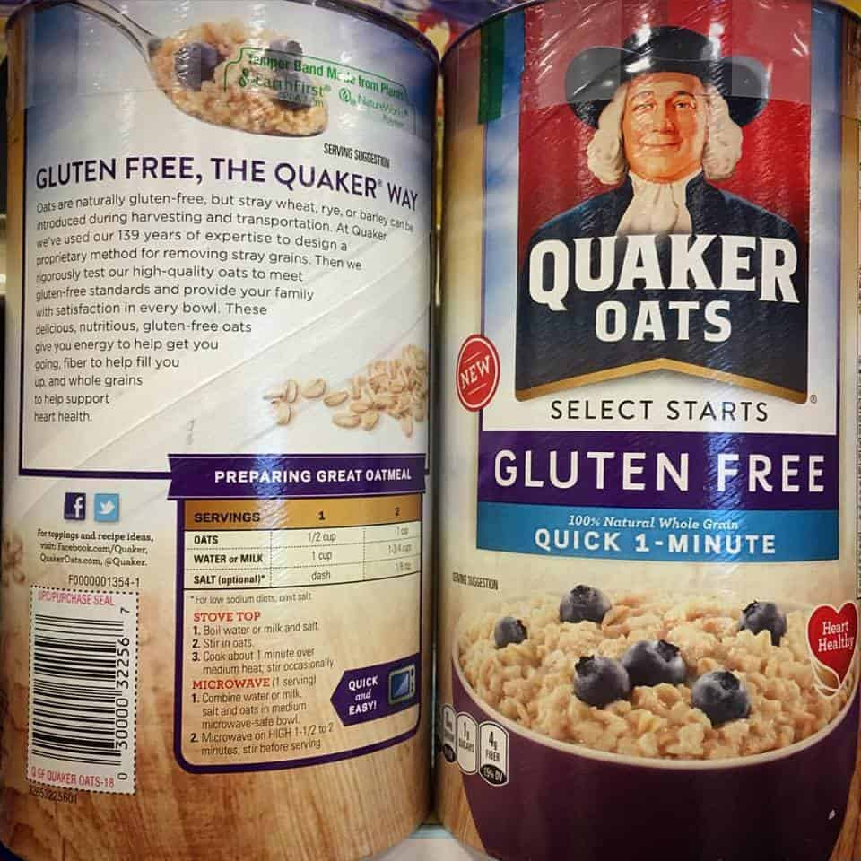 Are Quaker Old Fashioned Oats Gluten Free
 Quaker Oats Nutrition Facts Gluten – Blog Dandk