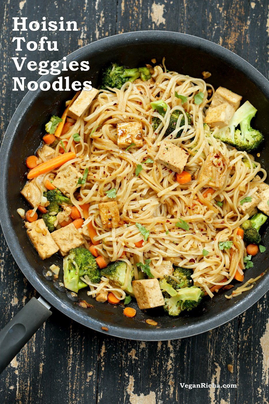 Are Rice Noodles Vegan
 Tofu and Brown Rice Noodles in Hoisin Sauce Vegan Richa