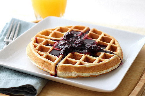 Are Waffles Healthy
 Tasty and Heart Healthy Waffles with Blackberry Syrup