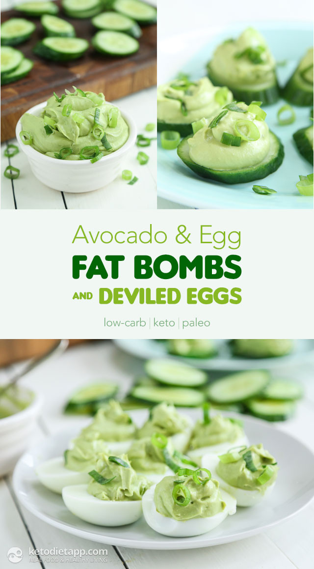 Avocado Keto Diet
 Avocado & Egg Fat Bombs and Deviled Eggs