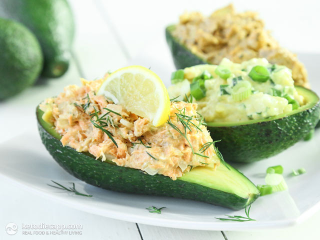 Avocado Keto Diet
 Stuffed Avocados Three Ways