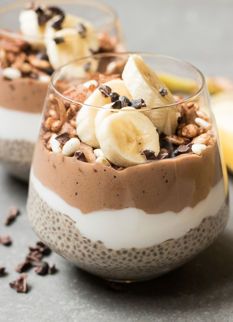 Banana Desserts Vegan
 Chocolate banana chia pudding — Happy Health blog