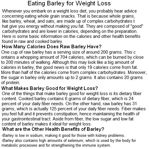 Barley Weight Loss
 easy weight loss weight loss barley What Makes Barley