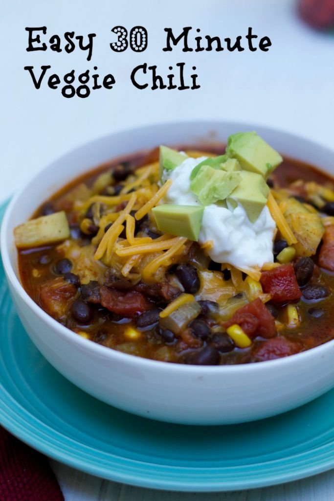 Best Canned Vegetarian Chili
 Easy 30 Minute Ve arian Chili Close To Home