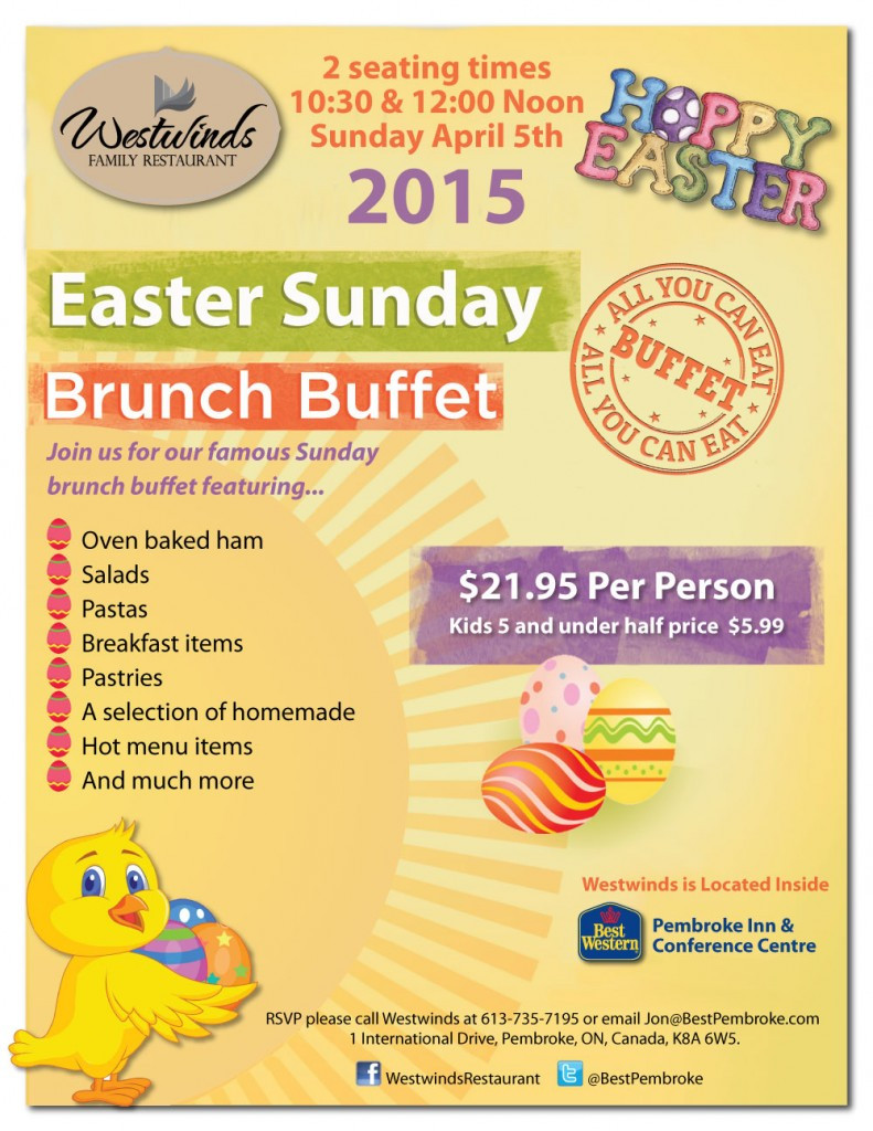Best Easter Dinner Menu
 Westwinds Family Restaurant Presents Eastern Sunday Brunch