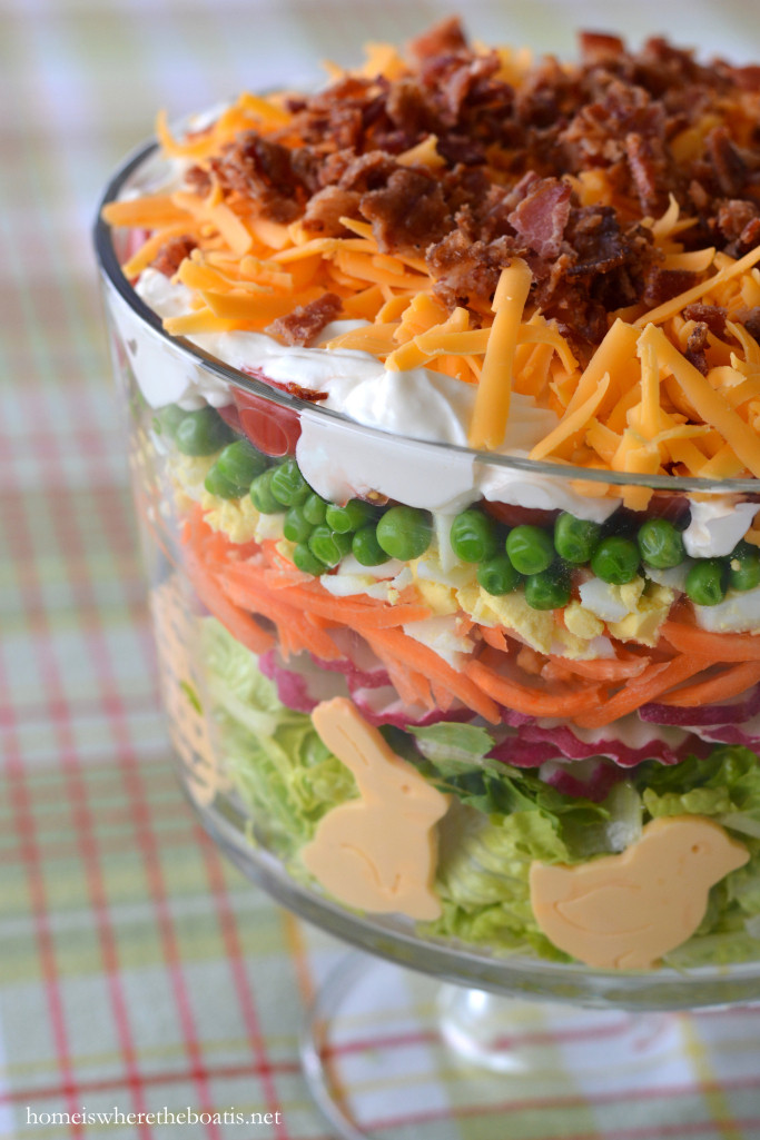 Best Easter Salads
 Layered Spring Salad for Easter – Home is Where the Boat Is