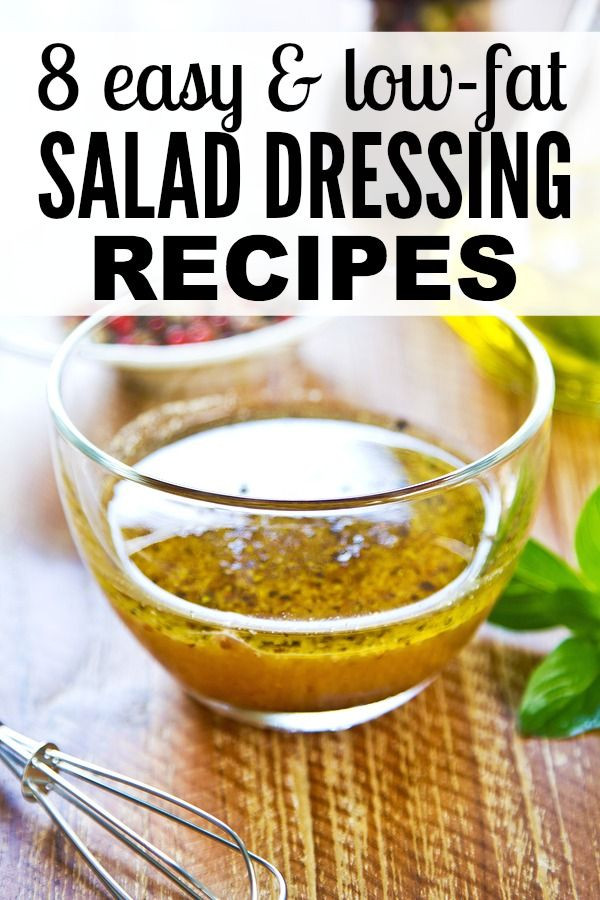 Best Low Fat Salad Dressings
 8 easy to make low fat salad dressings