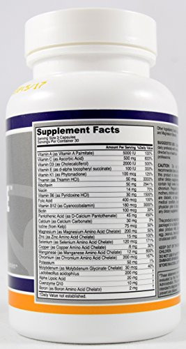 Best Multivitamin For Keto Diet
 Ketolabs Keto Core Daily Multivitamin with Minerals and