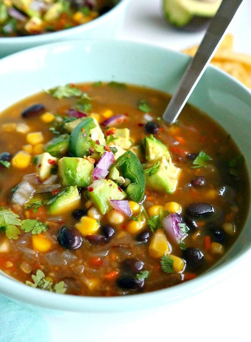 Best Vegetarian Soup Recipes
 Spicy Vegan Black Bean Soup The Glowing Fridge