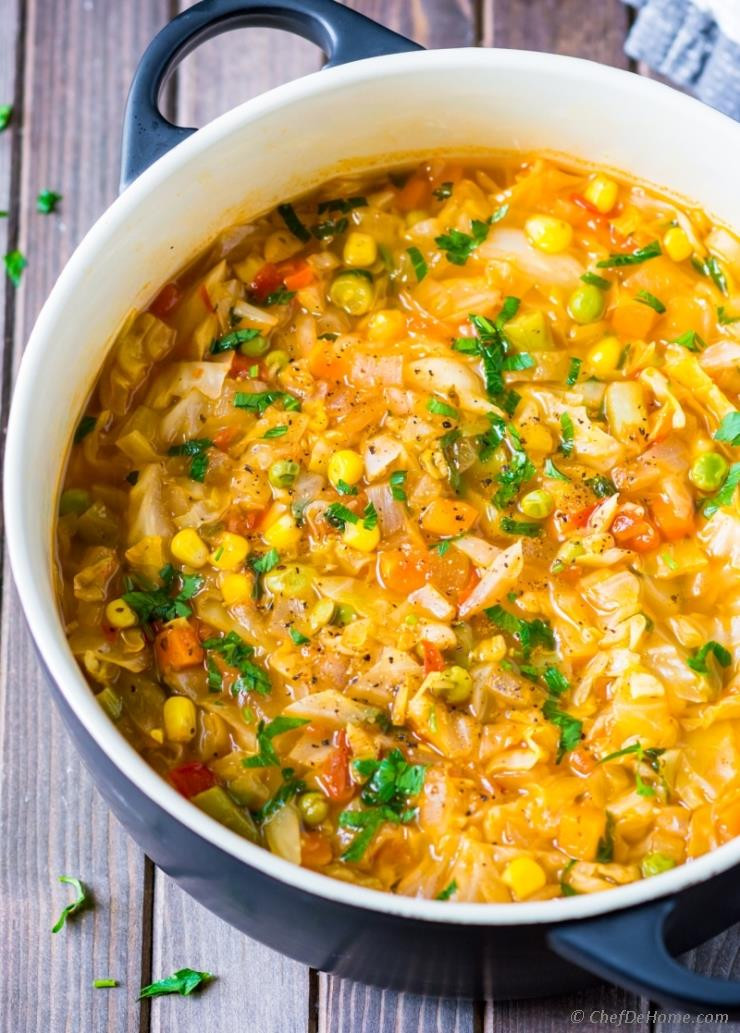 Best Vegetarian Soup Recipes
 Ve arian Cabbage Soup Recipe