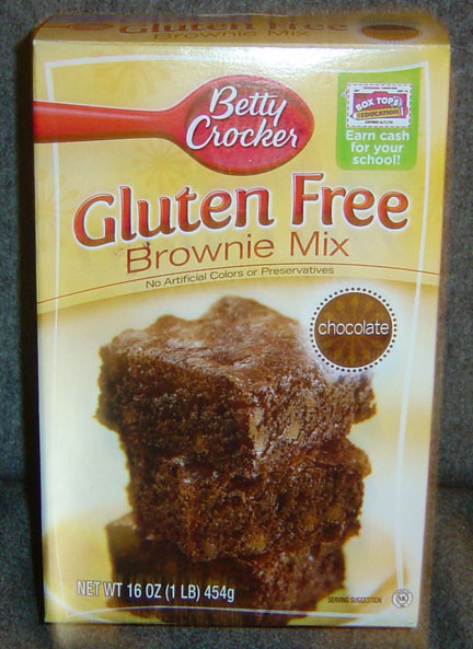 Betty Crocker Gluten Free Brownies
 Gluten free Snacks and Can s