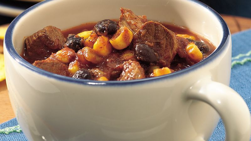 Betty Crocker Vegetarian Chili
 Slow Cooker Spicy Southwest Beef and Bean Chili Recipe
