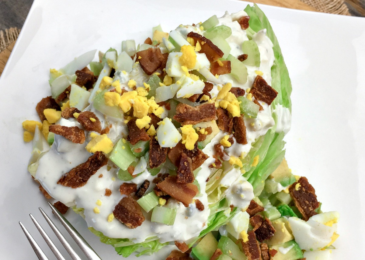 Blue Cheese Dressing Keto Diet
 Easy Wedge Salad with Homemade Blue Cheese Dressing Keto