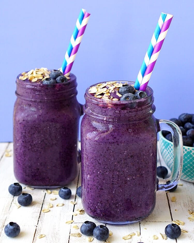 Blueberry Smoothies Healthy
 Healthy Blueberry Muffin Smoothie Recipe Happiness is