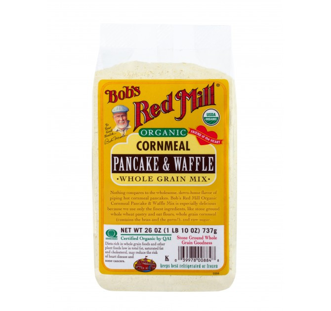 Bob'S Red Mill Gluten Free Pancakes
 Organic Cornmeal Pancake & Waffle Mix