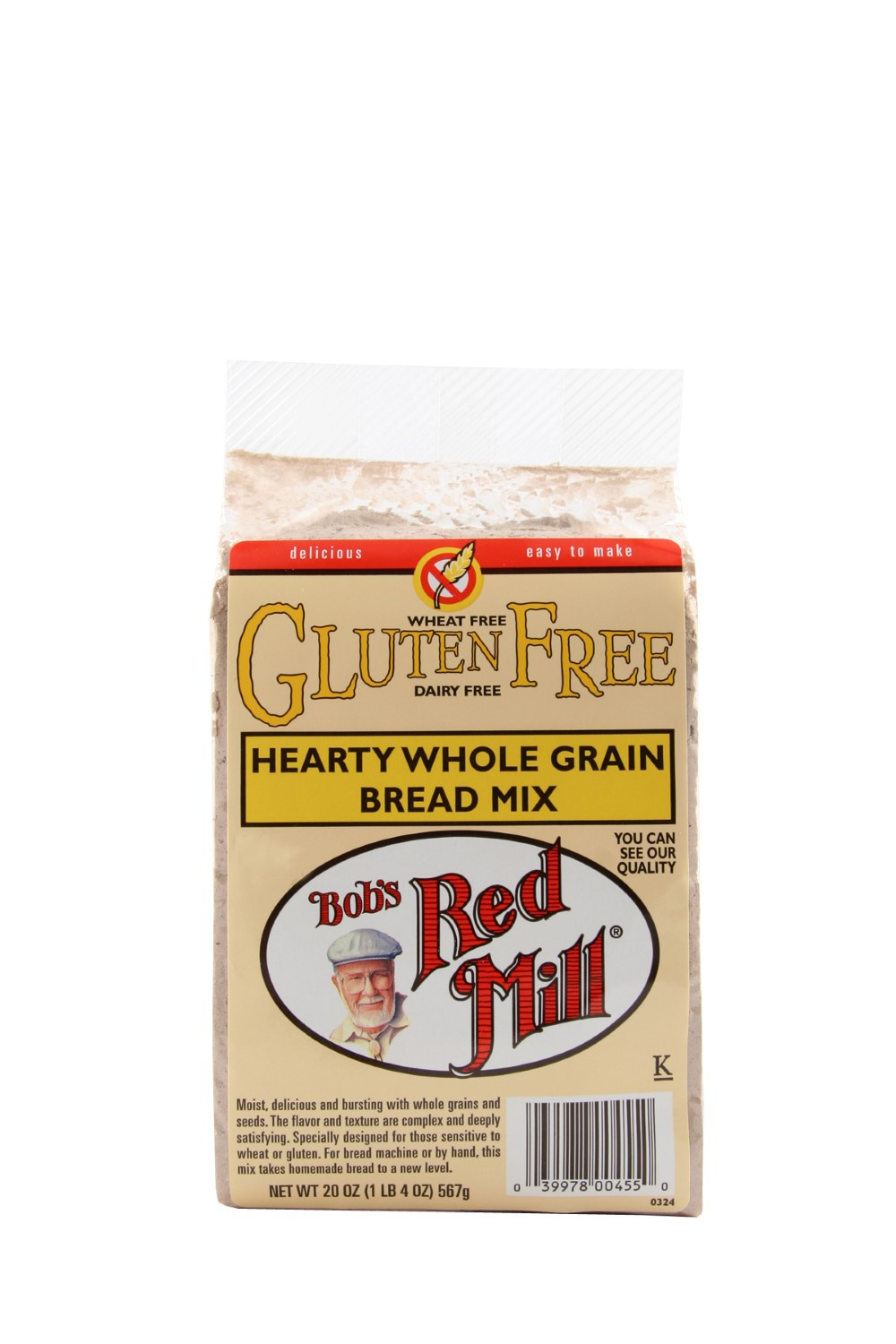 Bobs Red Mill Gluten Free Bread
 Bobs Red Mil Gluten Free Hearty Whole Grain Bread 20 Oz