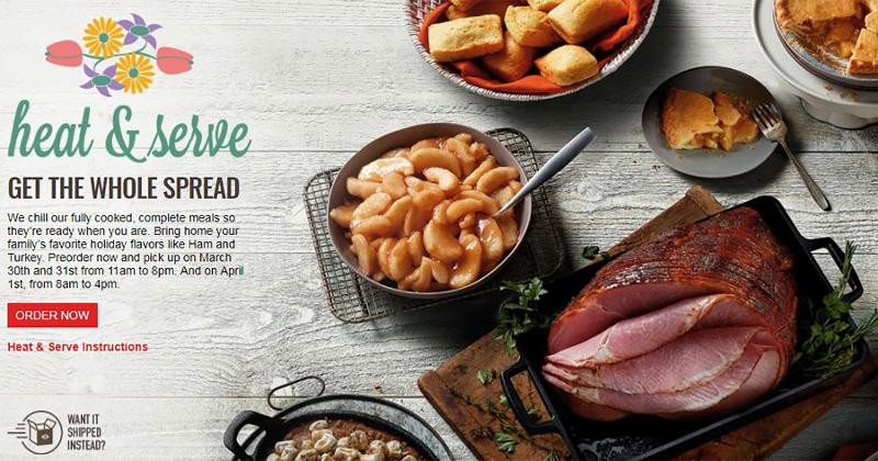 Boston Market Easter Dinner
 Chains jockey for heat and eat Easter sales