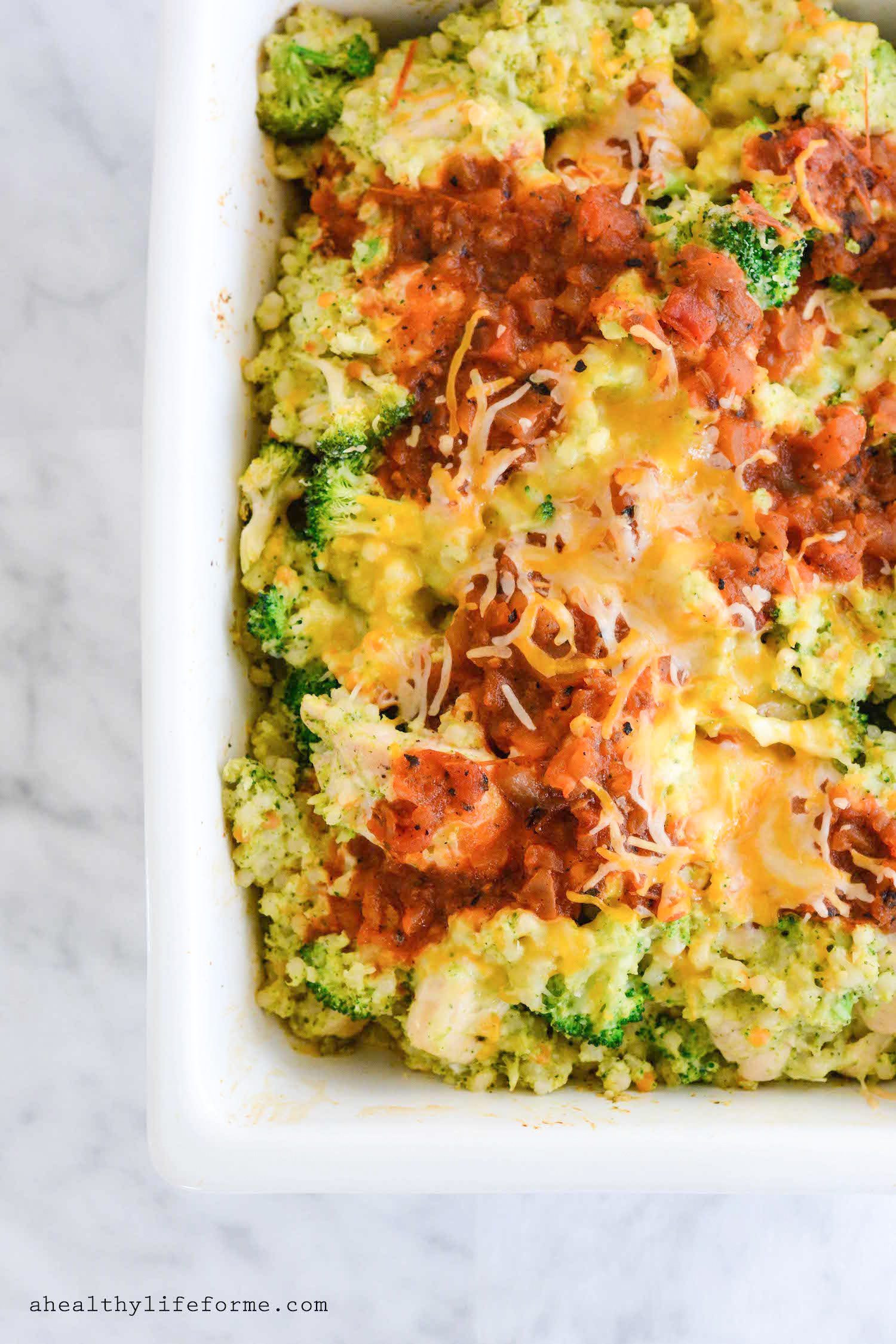 Broccoli Casserole Healthy
 Double Broccoli Chicken Cheese Casserole A Healthy Life