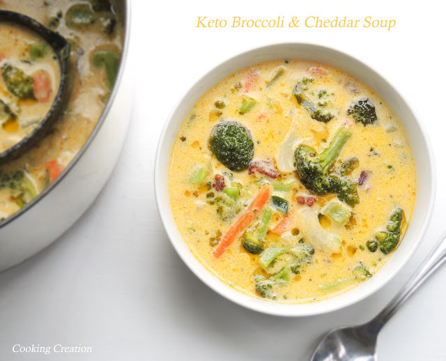 Broccoli Cheddar Soup Keto
 Cooking Creation Keto Cheddar & Broccoli Soup