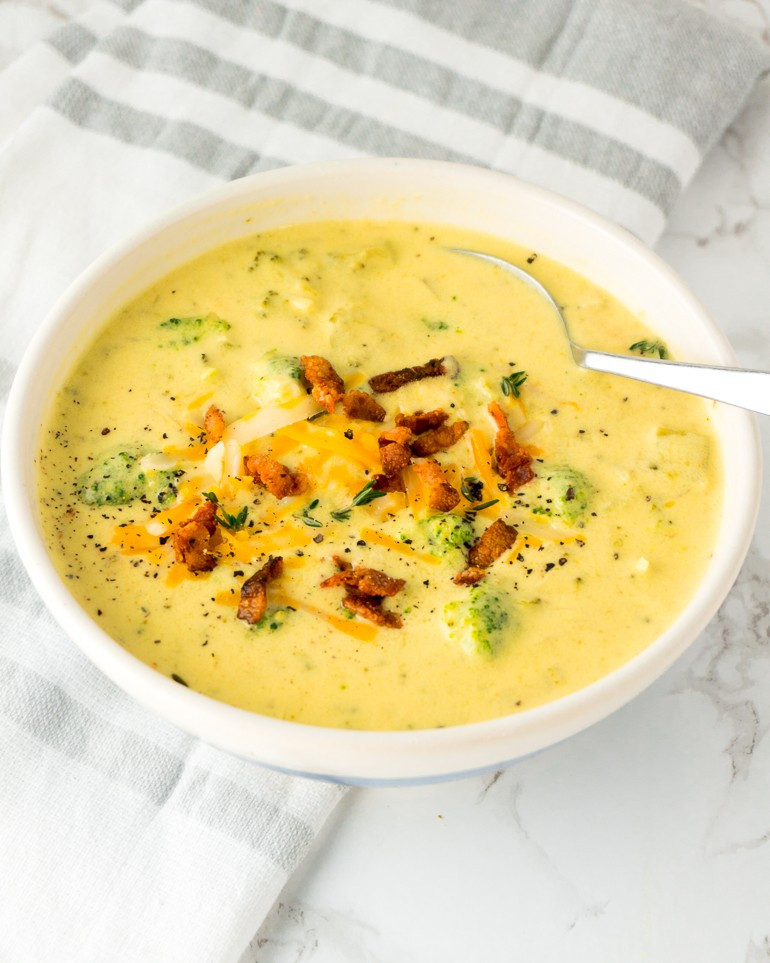 Broccoli Cheddar Soup Keto
 Low Carb Broccoli Cheese Soup Keto and Gluten Free
