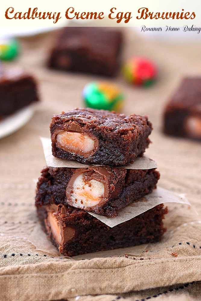 Brownie Easter Desserts
 Cadbury creme egg brownies recipe