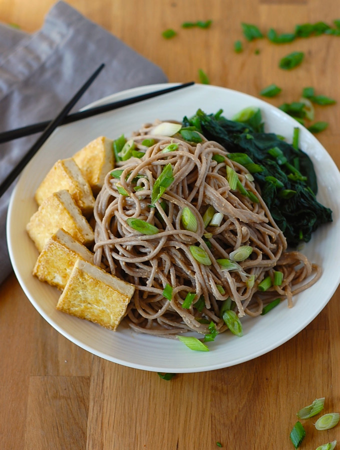 Buckwheat Noodles Gluten Free
 Soba Noodles with Tofu and Spicy Sesame Sauce Vegan