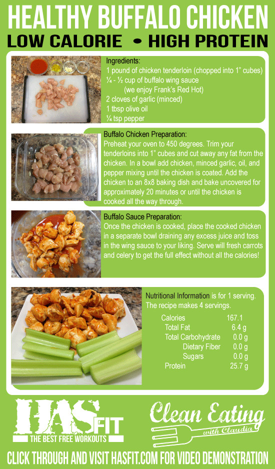 Buffalo Chicken Recipes Healthy
 Healthy Buffalo Chicken Recipes HASfit Healthy Dinner