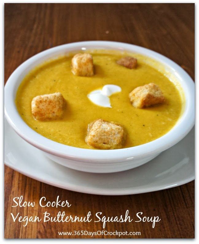 Butternut Squash Soup Vegan
 20 Easy and Delicious Slow Cooker Recipes