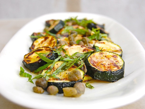 Capers Recipes Vegetarian
 Grilled Zucchini With Capers Basil and Lemon Recipe