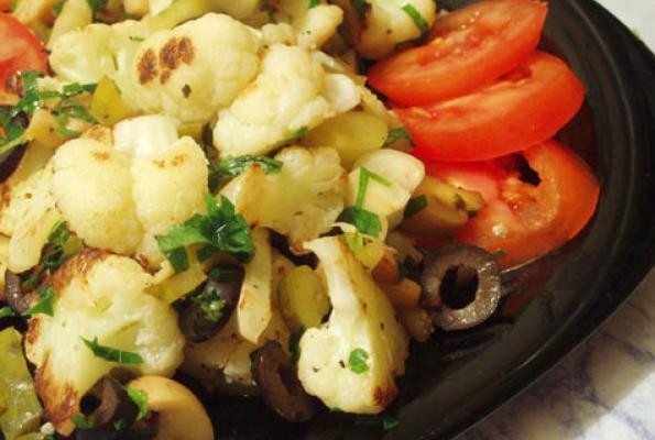 Capers Recipes Vegetarian
 Crispy Cauliflower w Olives Capers & Parsley