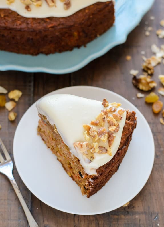 Carrot Cake Recipe Healthy
 Healthy Carrot Cake with Light Cream Cheese Frosting