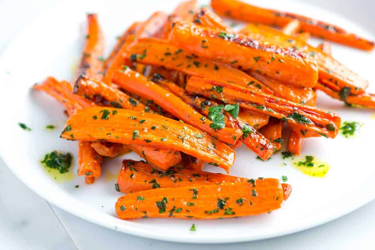 Carrot Recipes Vegetarian
 Roasted Carrots Recipe with Garlic Parsley Butter