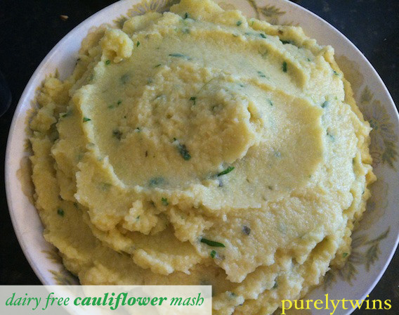 Cauliflower Mashed Potatoes Dairy Free
 Dairy free cauliflower mash recipe