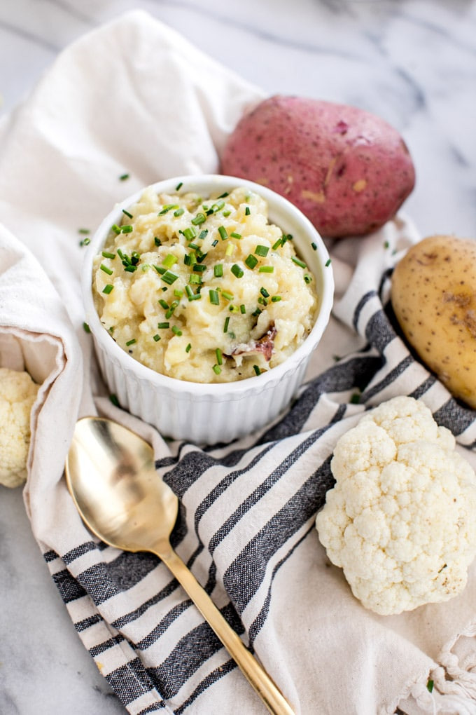 Cauliflower Mashed Potatoes Dairy Free
 Instant Pot Roasted Garlic Mashed Potatoes Dairy Free