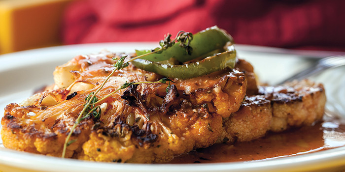 Cauliflower Steaks Vegan
 Cauliflower Steak with Miso Rooster Sauce for Valentine s