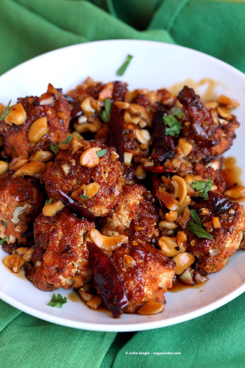 Cauliflower Vegan Recipes
 Spicy Crispy Kung Pao Cauliflower Vegan Richa