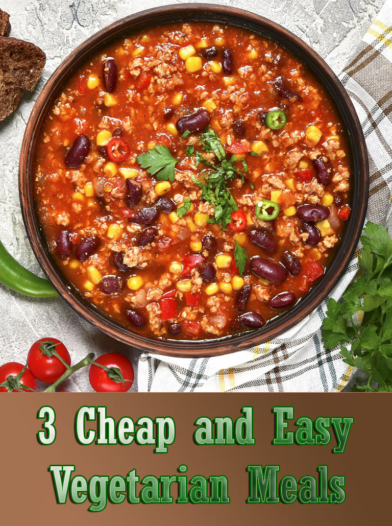 Cheap And Easy Vegetarian Recipes
 3 Cheap and Easy Ve arian Meals Quiet Corner